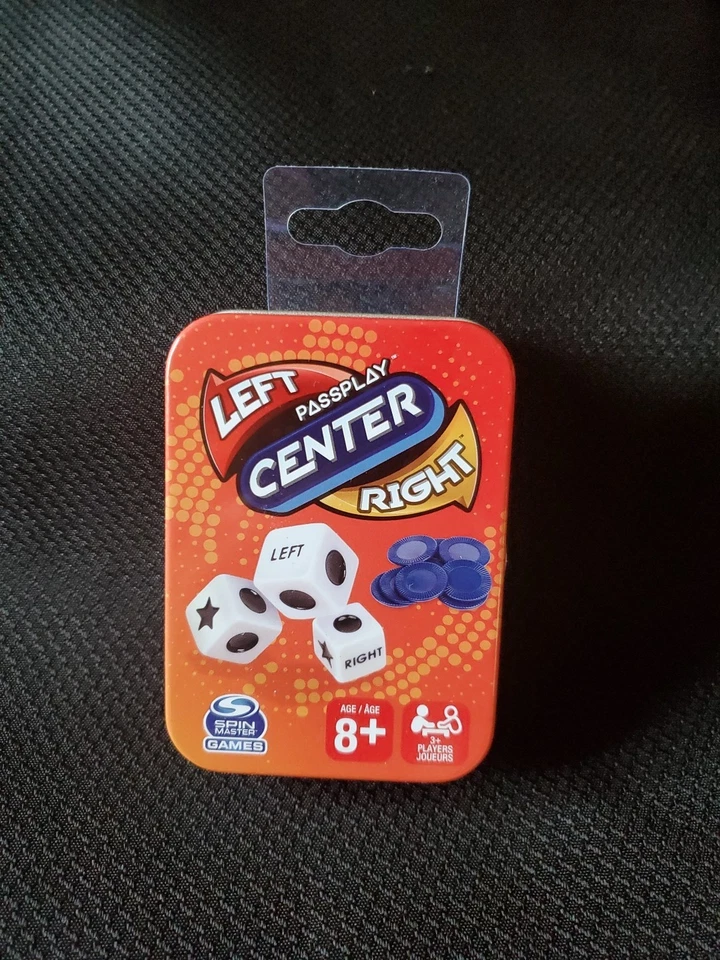 Left Center Right Passplay Dice Game Spin Master In Tin 2021 - Image 4 of 4