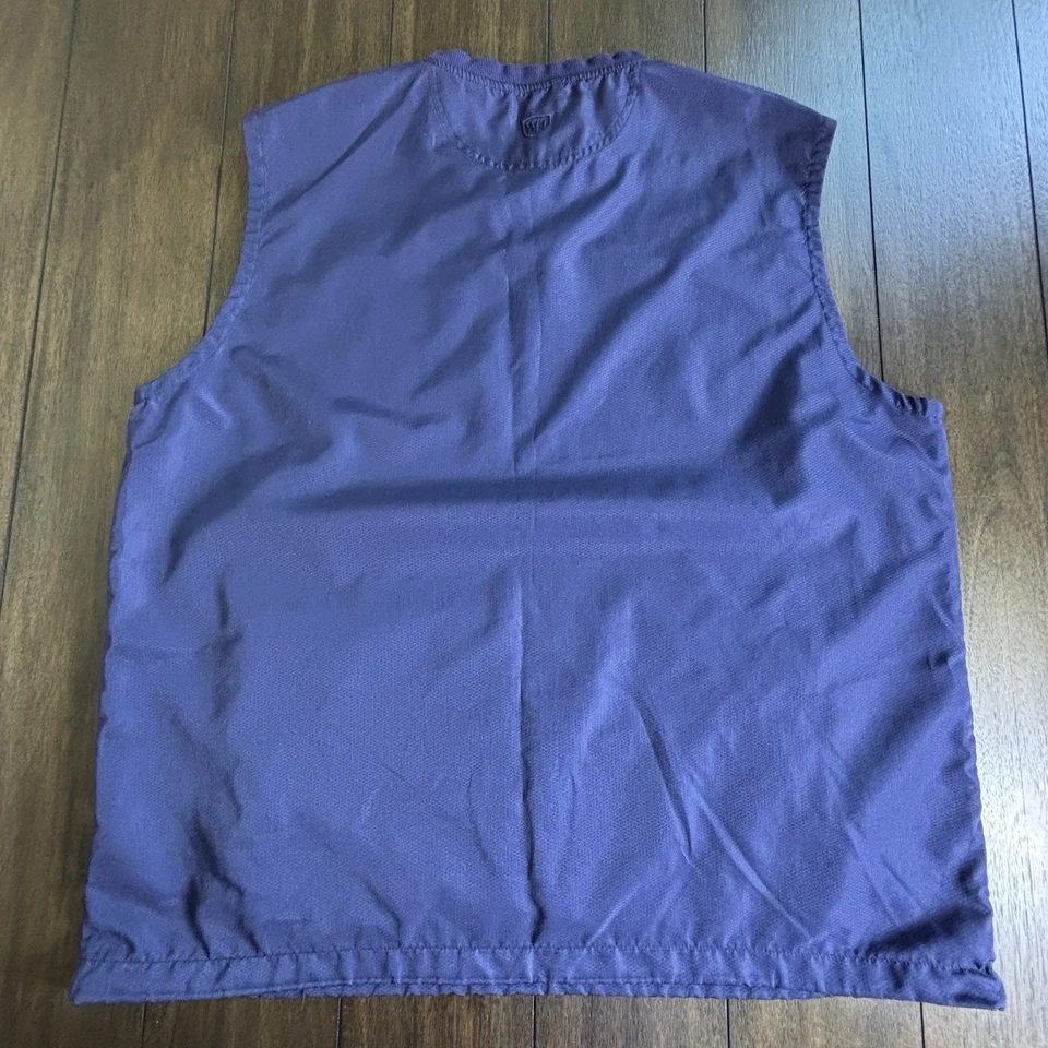 Walter Hagen Sleeveless Golf Vest Navy Blue Size XL Windbreaker Zip Pocket - Image 2 of 4