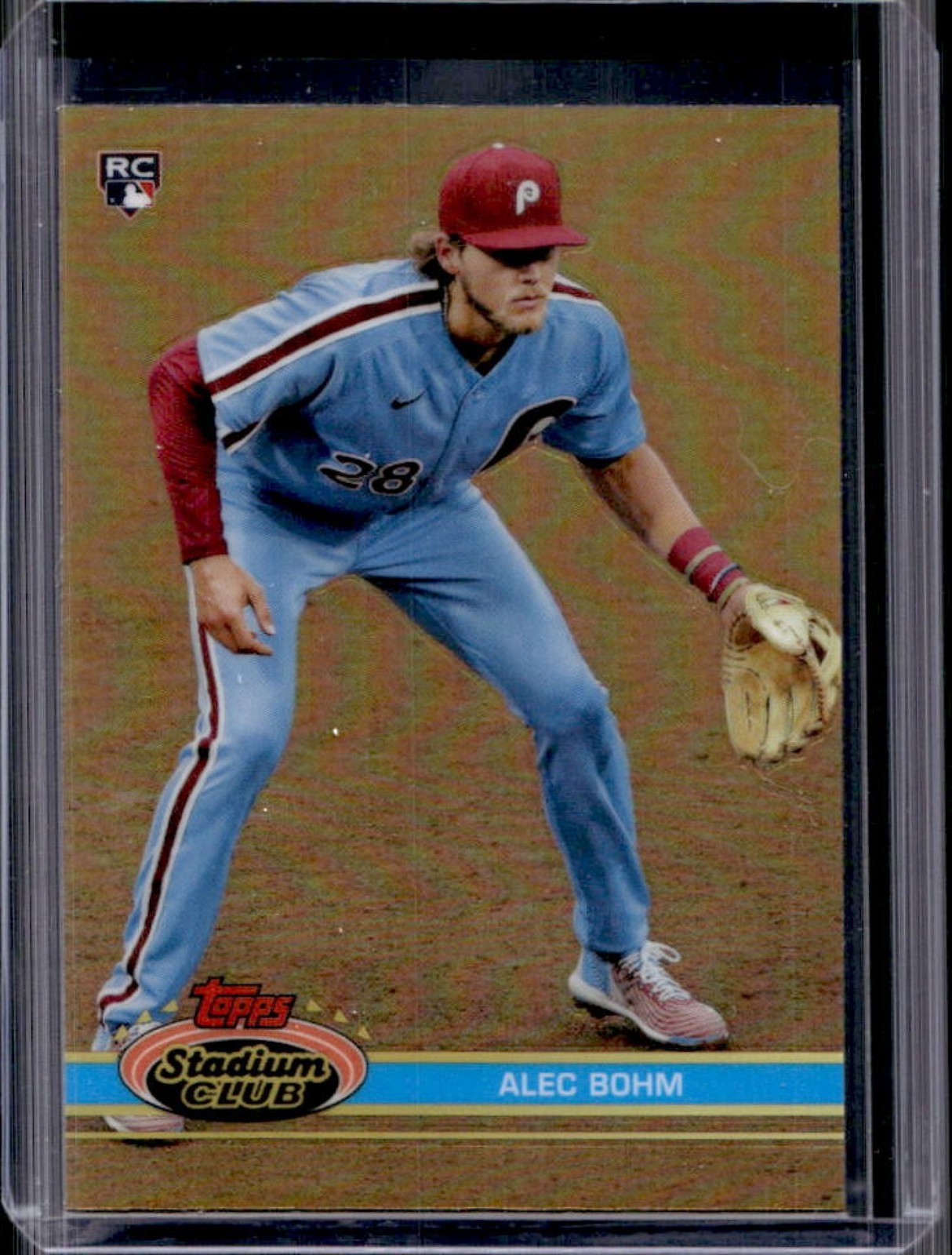 2021 Topps Stadium Club Chrome Alec Bohm Rookie RC #112b Phillies