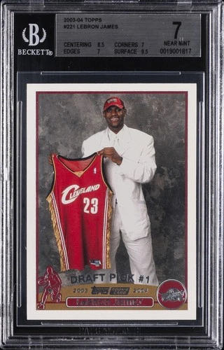 2003 Topps Lebron James BGS 7
