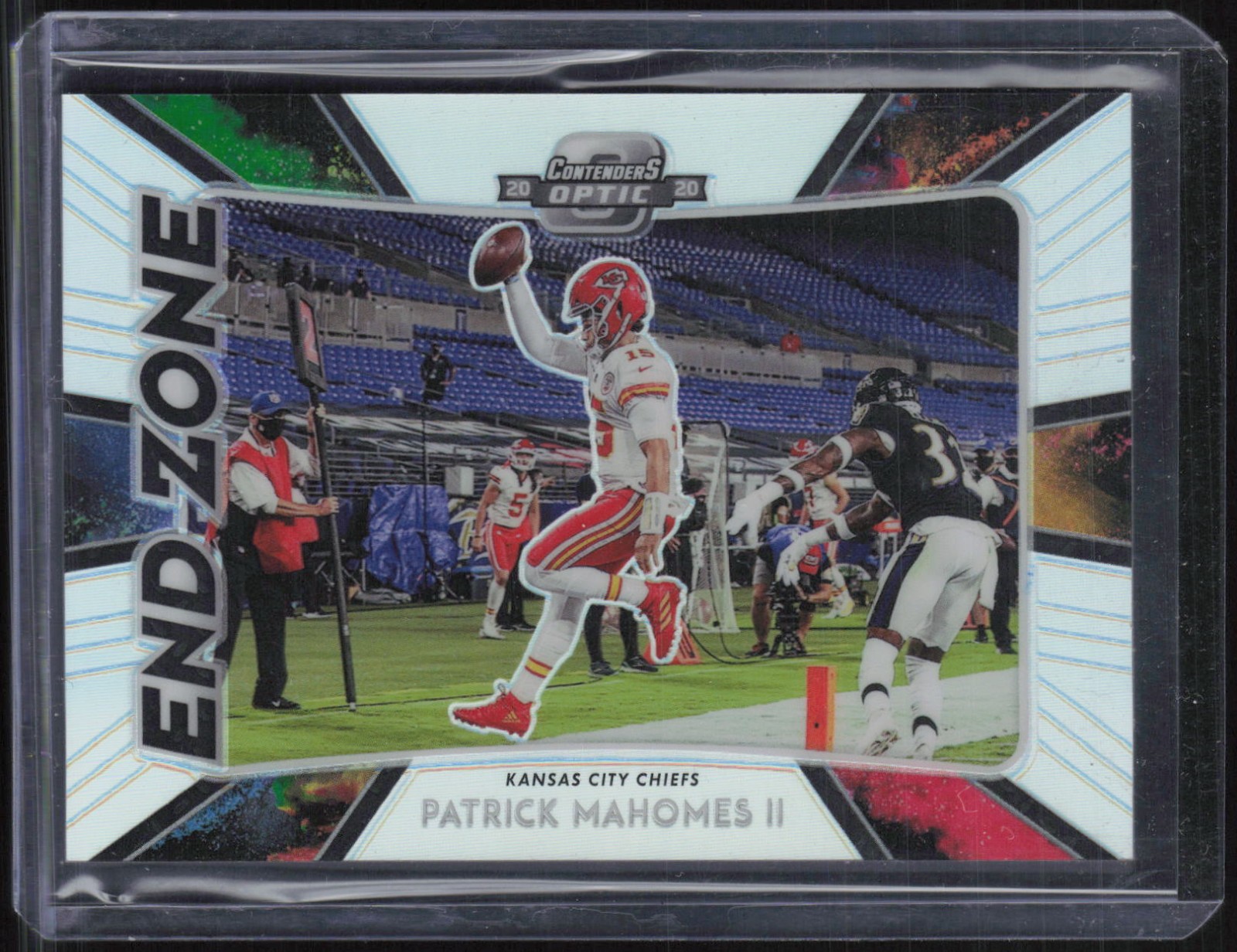 2020 Panini Contenders Optic End Zone #EZ1 Patrick Mahomes II SP Case Hit