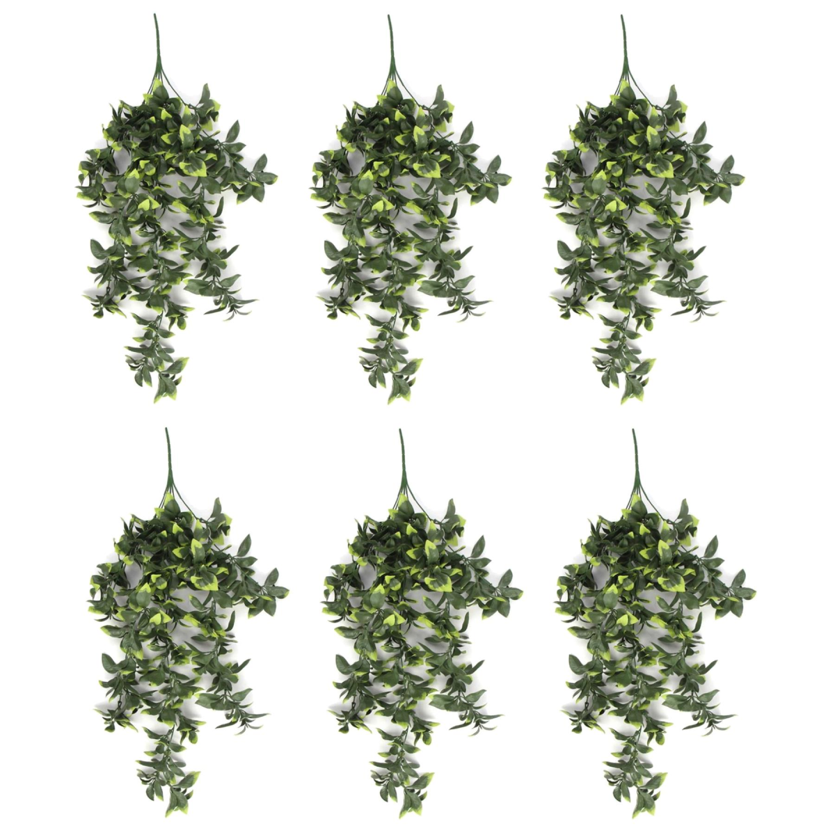 Leaf Pack Of 6 X Hanging Uv And Fire Resistant Artificial Pothos Plant 71Cm - Image 2