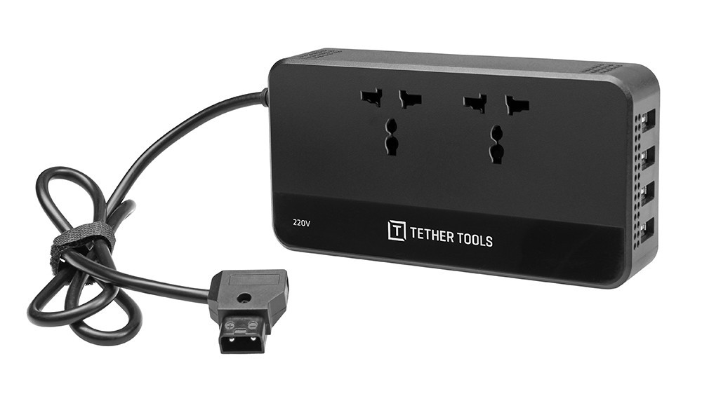 Tether Tools ONsite 200W D-Tap to AC Power Supply 220V Dual 