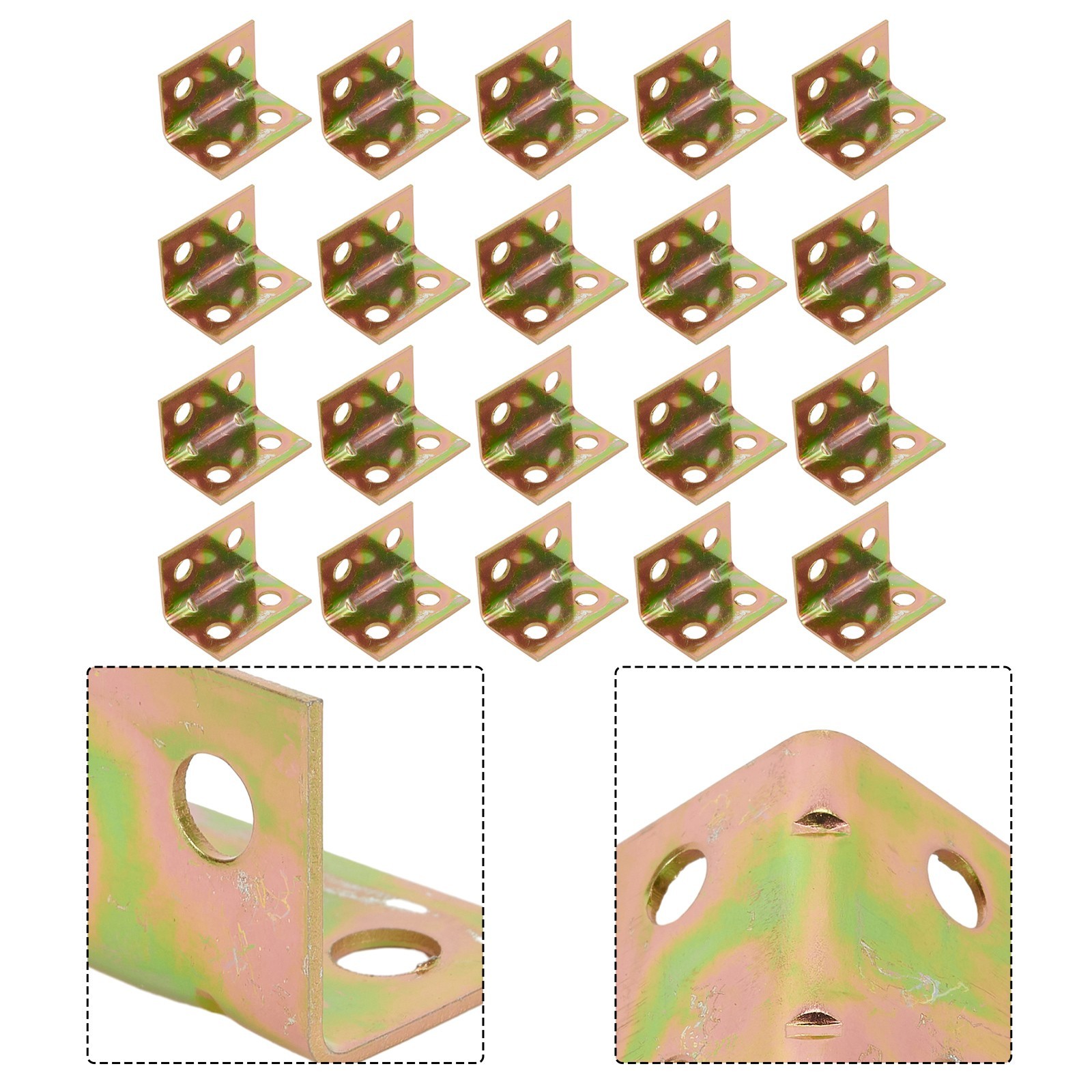 Angle Bracket Reuseable Table Fastener 4 Holes 90 Degree Furniture Corner Cover