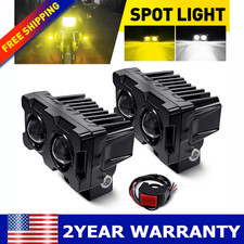 Pro For White Motorcycle Led Driving Fog Lights 60w And Amber Led Pods Spotlight