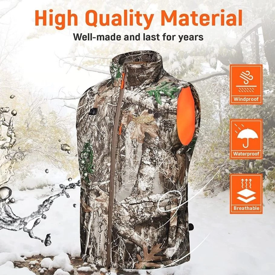 USB Heated Vest Lightweight Hunting Hiking with 10000 Mah Battery Pack - product detail image 2