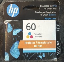 HP 60 Tri Color Ink Cartridge N9K01AN NEW GENUINE OEM Brand New