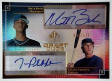 2004 SP Prospects TREVOR PLOUFFE MATT BUSH Auto RC Draft Duos #/175