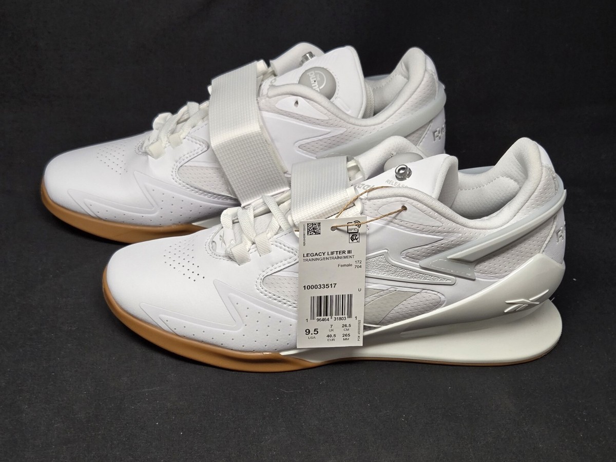 でい Reebok Legacy Lifter III 3 Womens White Gym Workout