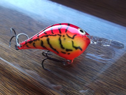 Custom Painted Rapala Wood DT-6 DT-6 Toledo Red Craw - Bild 1 von 8
