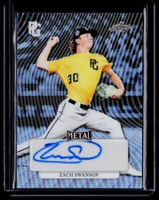 2023 Leaf Perfect Game Metal #2/2 Platinum Wave Zach Swanson Auto