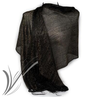 Stola Elegante Per Cerimonie Misto Seta Con Brillantini - Coprispalle Da Matrimonio 180x65 Cm