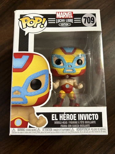 Figura de vinilo Marvel Luchadores El Heroe Invicto Iron Man Funko POP #709