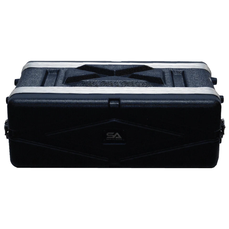 Lightweight 3 Space Compact ABS Rack Case - 3U PA DJ Shallow Rack Case - Image 2 of 4