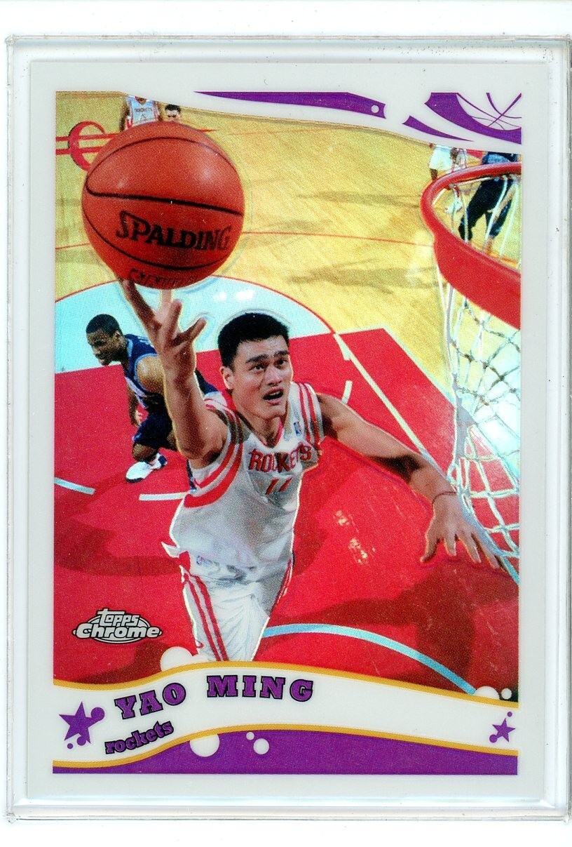 2005-06 Topps Chrome #8 Yao Ming Refractor #286/999 (DI)