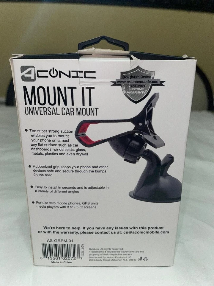 ACONIC  MOUNT IT UNIVERSAL CAR MOUNT Fits devices up to 5.5" - Image 4 of 4