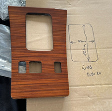 NEU RESTAURIERT SCHALTKONSOLE SCHALTBRETT ECHT ZEBRANOHOLZ FÜR MERCEDES W126 NEU RESTAURIERT SCHALTKONSOLE SCHALTBRETT ECHT ZEBRANOHOLZ FÜR MERCEDES W126