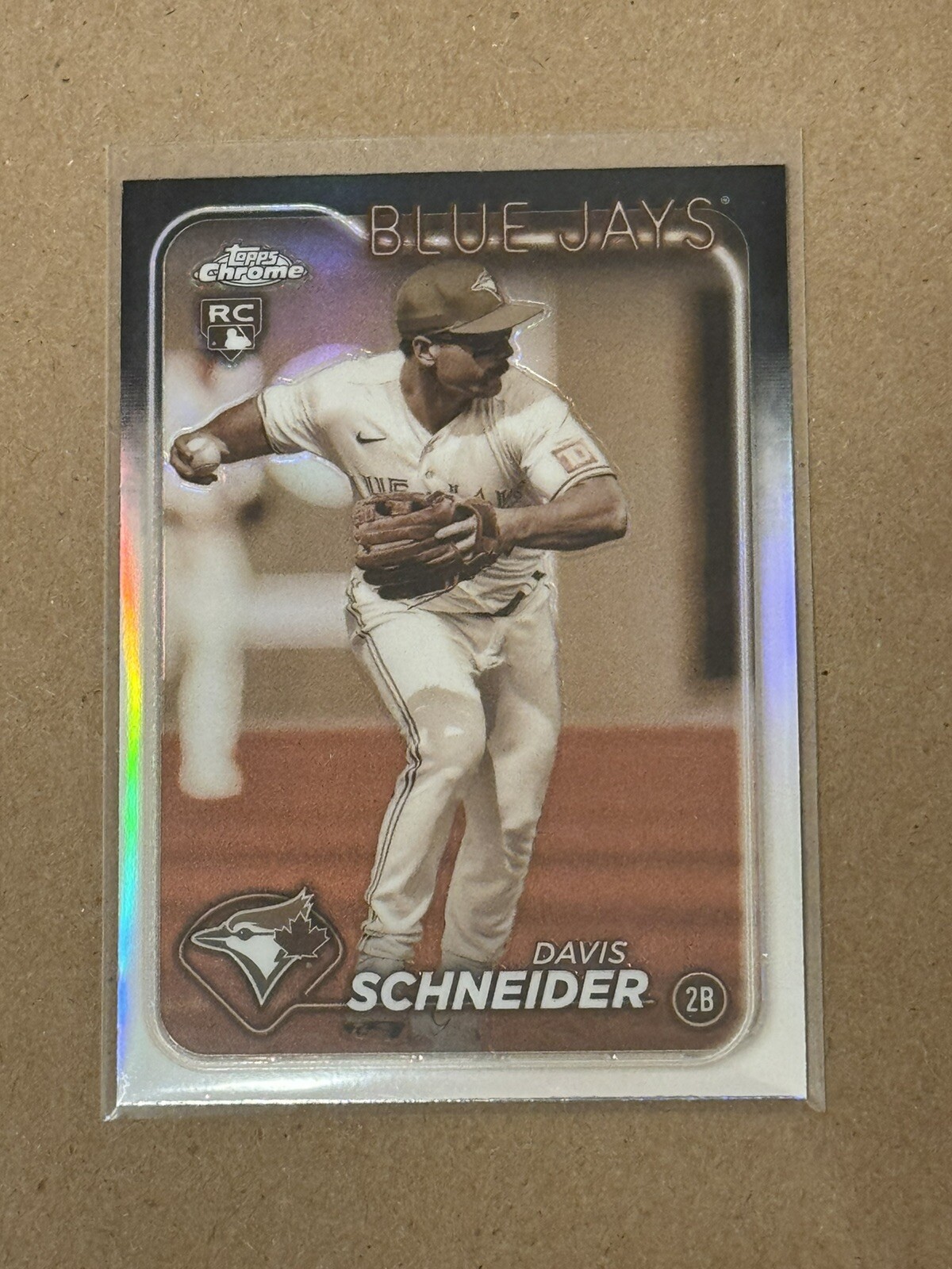 2024 Topps Chrome Davis Schneider Sepia Refractor #290