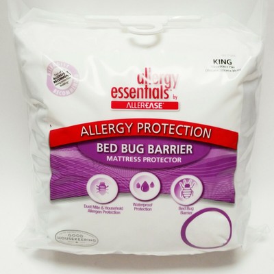AllerEase Ultimate Comfort Allergy Bedbug Protection Mattress Protector King 