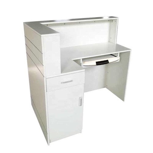 Brand New 1.8m length White Corner Reception Desk Counter Left/Right Side 09 - Picture 3 of 12
