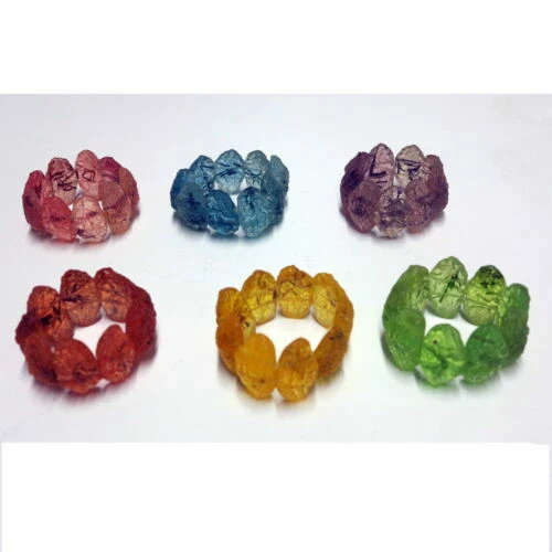 Bracciali di bigiotteria multicolore in resina