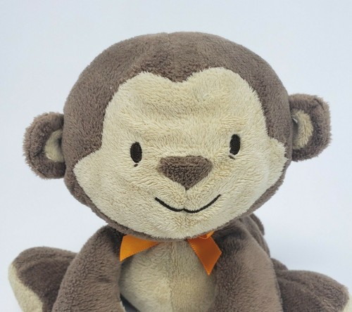 CHILD OF MINE CARTER'S BABY MONKEY ORANGE BOW # 83117 STUFFED ANIMAL PLUSH TOY - Picture 3 of 5