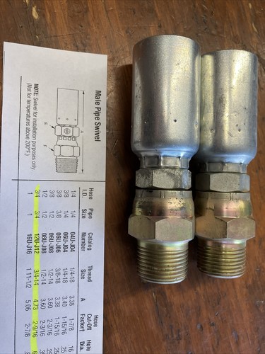 12U-J12 Eaton Hose End, Lot of 2 - Picture 4 of 4