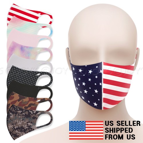 Máscara facial de verano - lavable ligera transpirable spandex unisex moda para adultos - Imagen 5 de 47