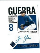 2018 Panini Chronicles Autographs Javier Guerra #CA-JG Padres RC Auto