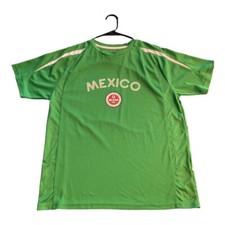 Men's M Mexico Soccer Football Jersey Green De Mexicano Asociacion Futbol