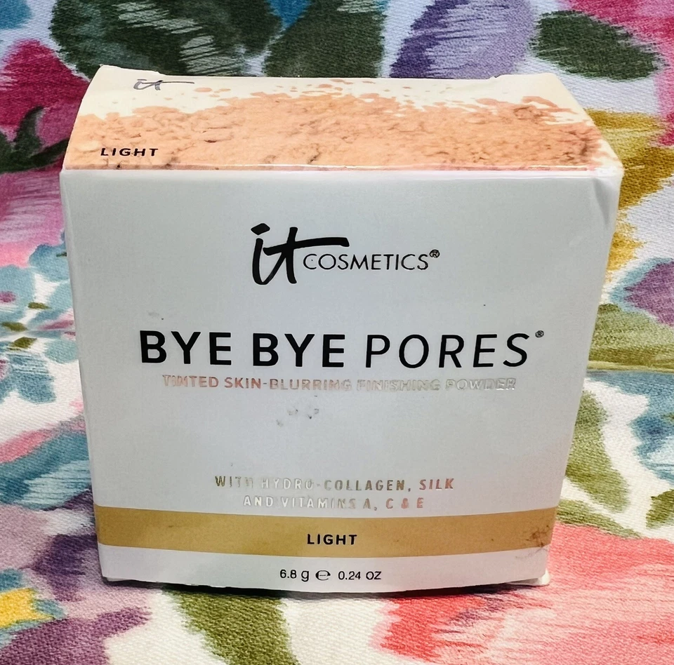 IT COSMETICS -  Bye Bye Pores Loose Powder - LIGHT - 0.24 oz FULL SIZE - NIB - Image 2 of 3