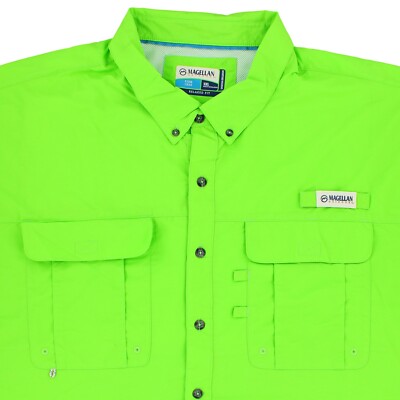 Chemise De Pêche Magellan Homme – 4XL – Multicolore à Carreaux – Manches Courtes – Neuve