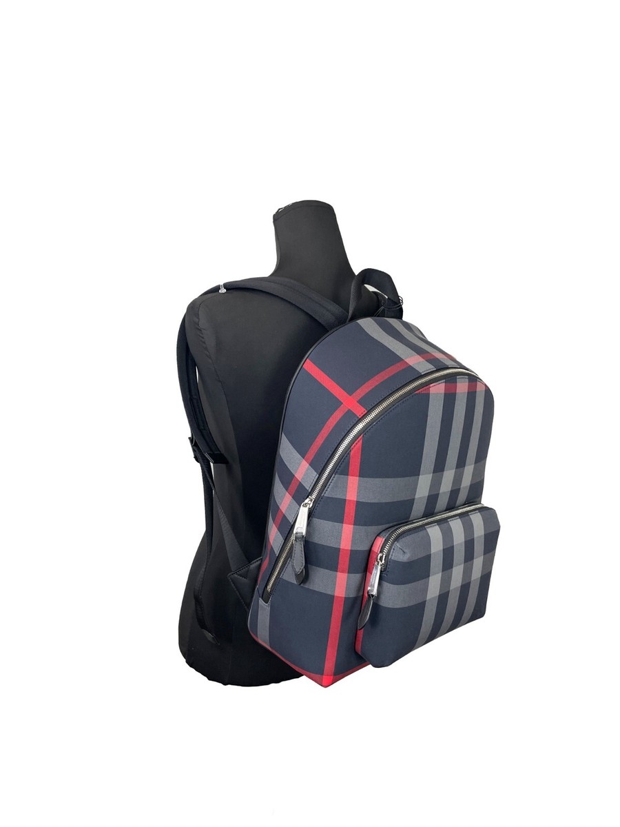 Burberry★素敵!Jeffバックパックキャンバスチェック Burberry Jeff Check Canvas Backpack Bookbag | eBay