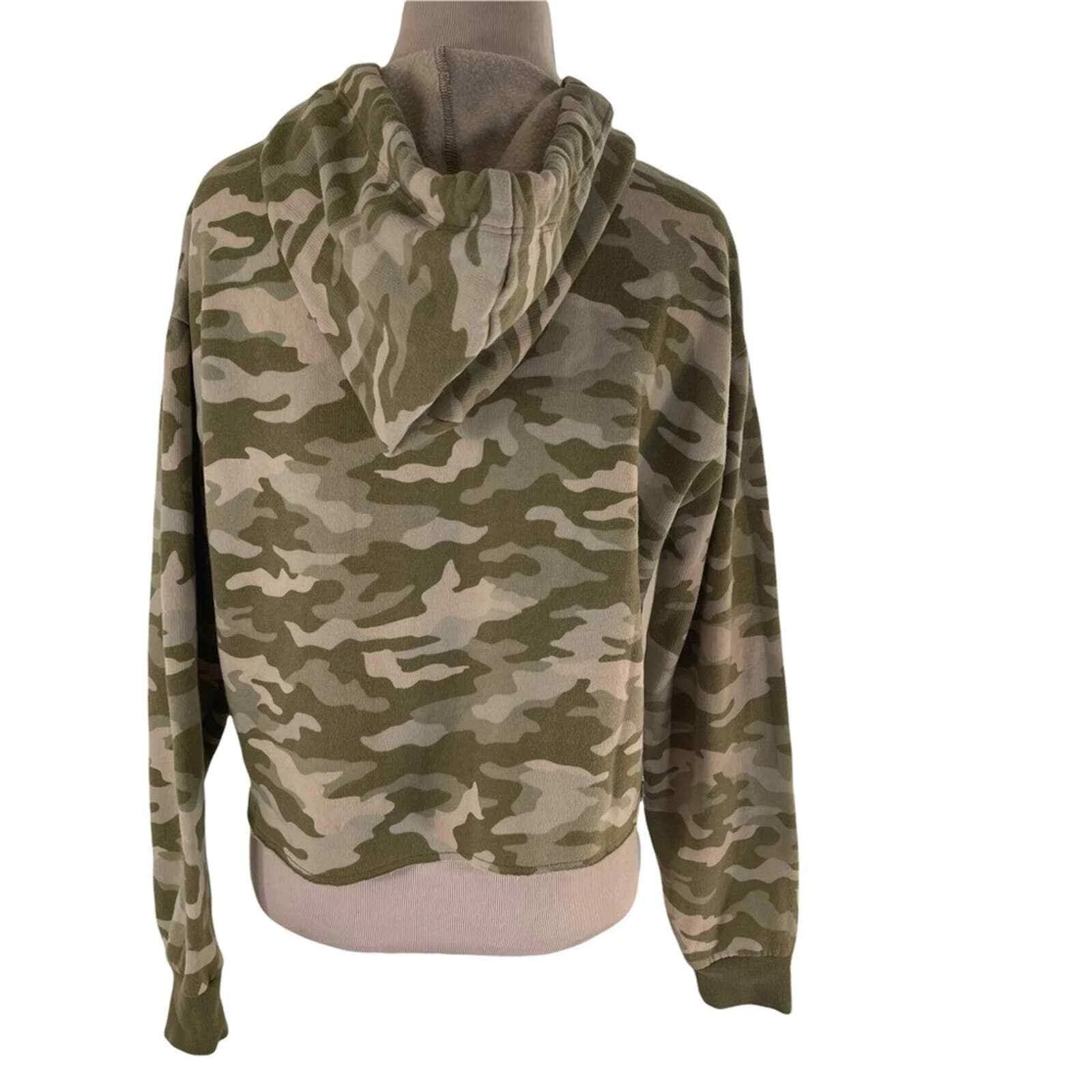 UNDERCOVER Felpa con cappuccio Victoria's Secret ROSA mimetica mimetica cropped XS neutra VS