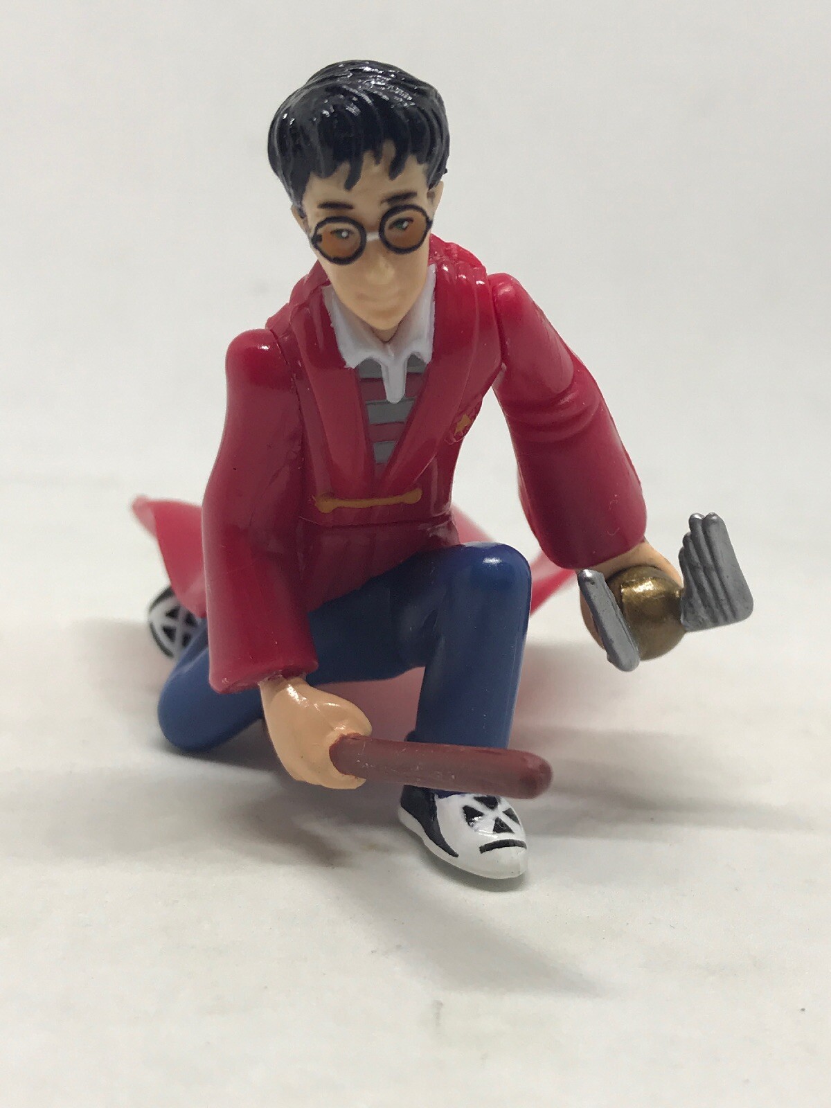 Harry Potter Flying on Broom with Golden Snitch 2001 Warner Brothers. Plastic