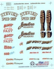 Slixx 8039 Gasser 18 Sheet 1/24 1/25 waterslide decal