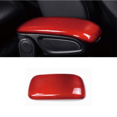 Luxury Red Carbon Fiber Central Armrest Panel Sticker For Mini Countryman 17-22