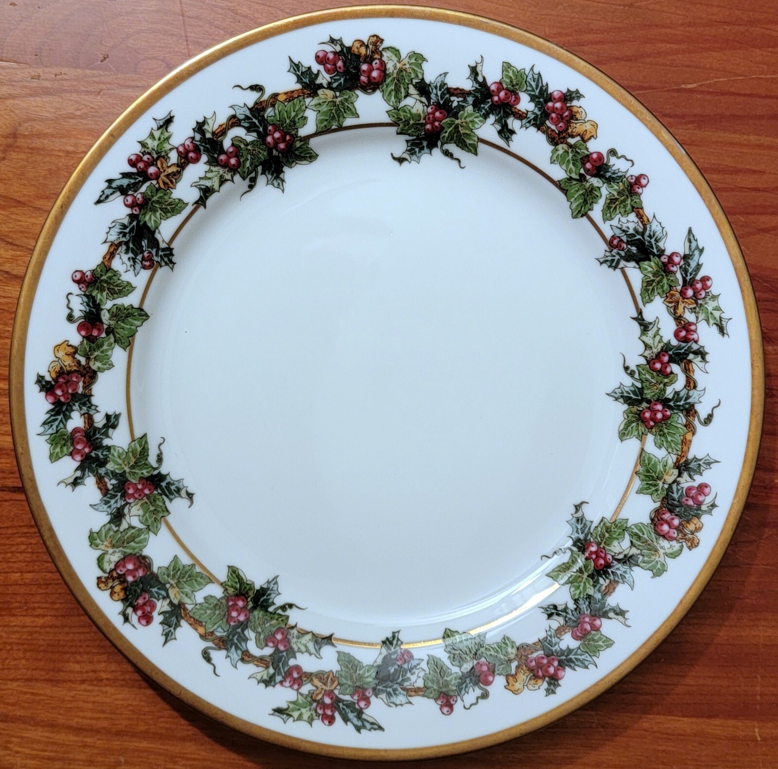 Royal Gallery THE HOLLY AND THE IVY Holiday Christmas Bread Plate(s