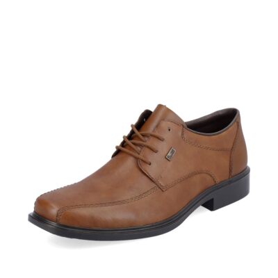 Rieker Men's Maurice Leather Lace Up Oxford Dress Shoe Brown 10/43 Extra Wide