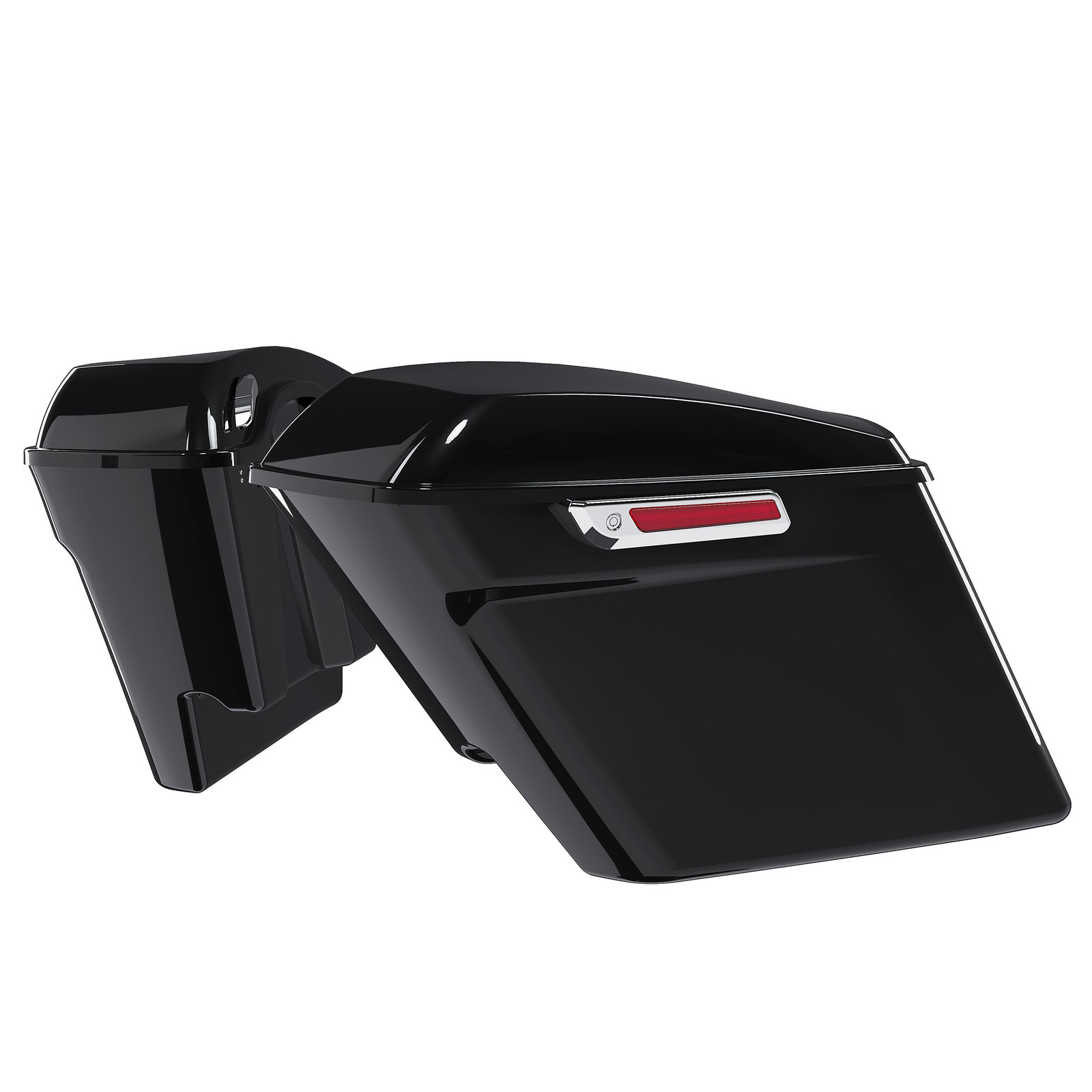 5" Stretched Extended Hard Saddlebags Fit For Harley Touring Electra Glide 93-13