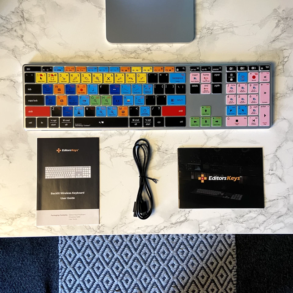 [DISCOUNTED] Cubase Shortcut Keyboard - Wireless & Backlit (Mac & PC) USA QWERTY - Image 4 of 4