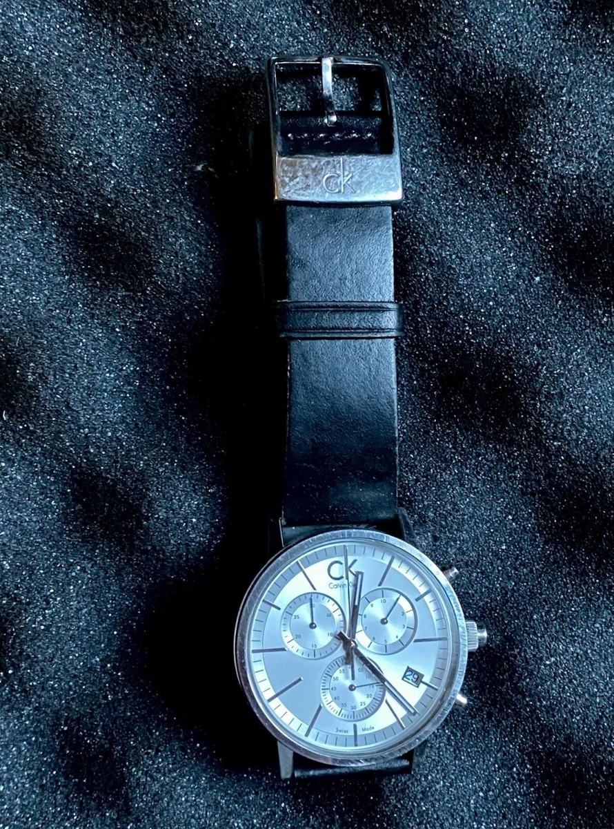 Calvin Klein CK Watch Chronograph K76271 Swiss Made White | eBay