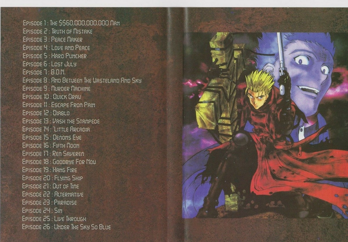 Trigun Complete Anime Series Collection (1-26 Episodes) Vash the