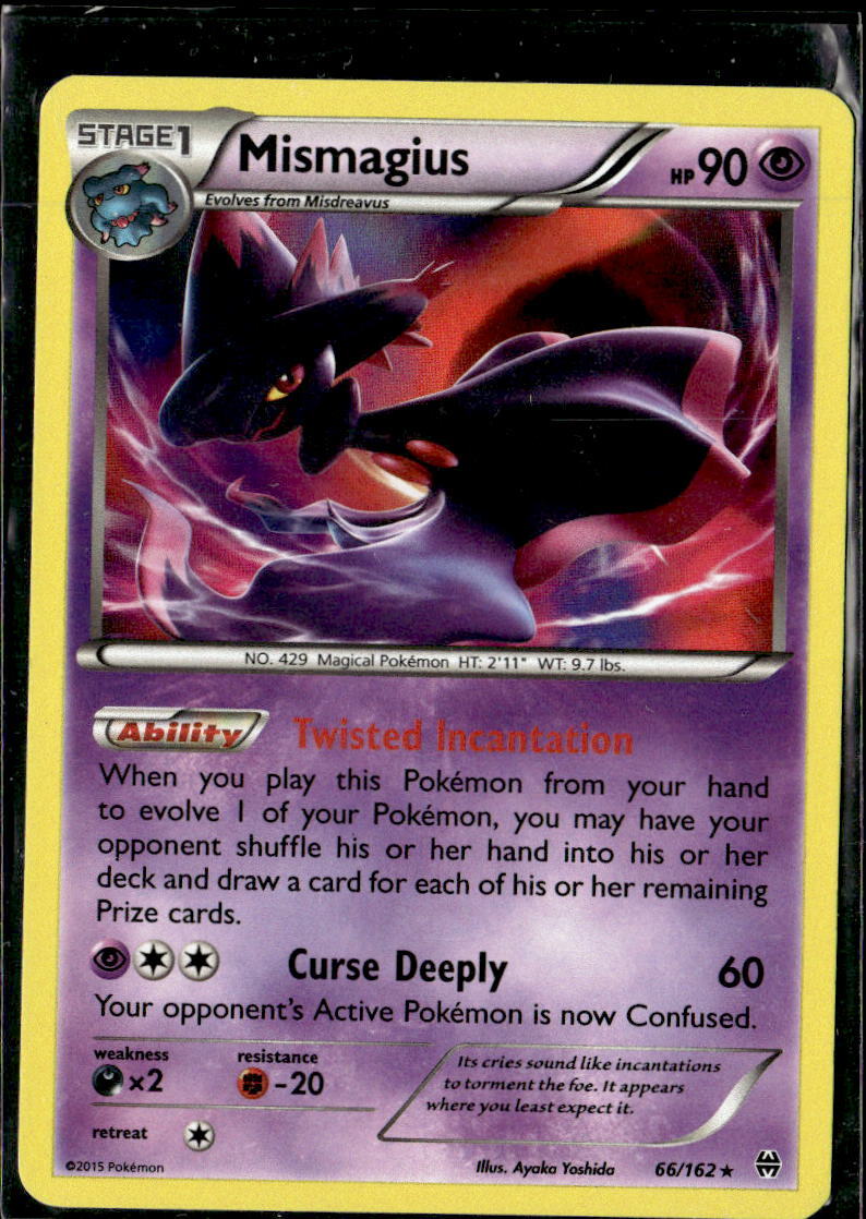 Pokemon Mismagius 66/162 BREAKthrough Holo Rare LP