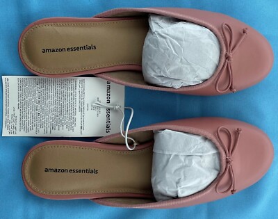 Nagelneue Amazon Essentials Dusty Rose Ballerina Pantolette Gr. UK 6,5 EUR 39,5