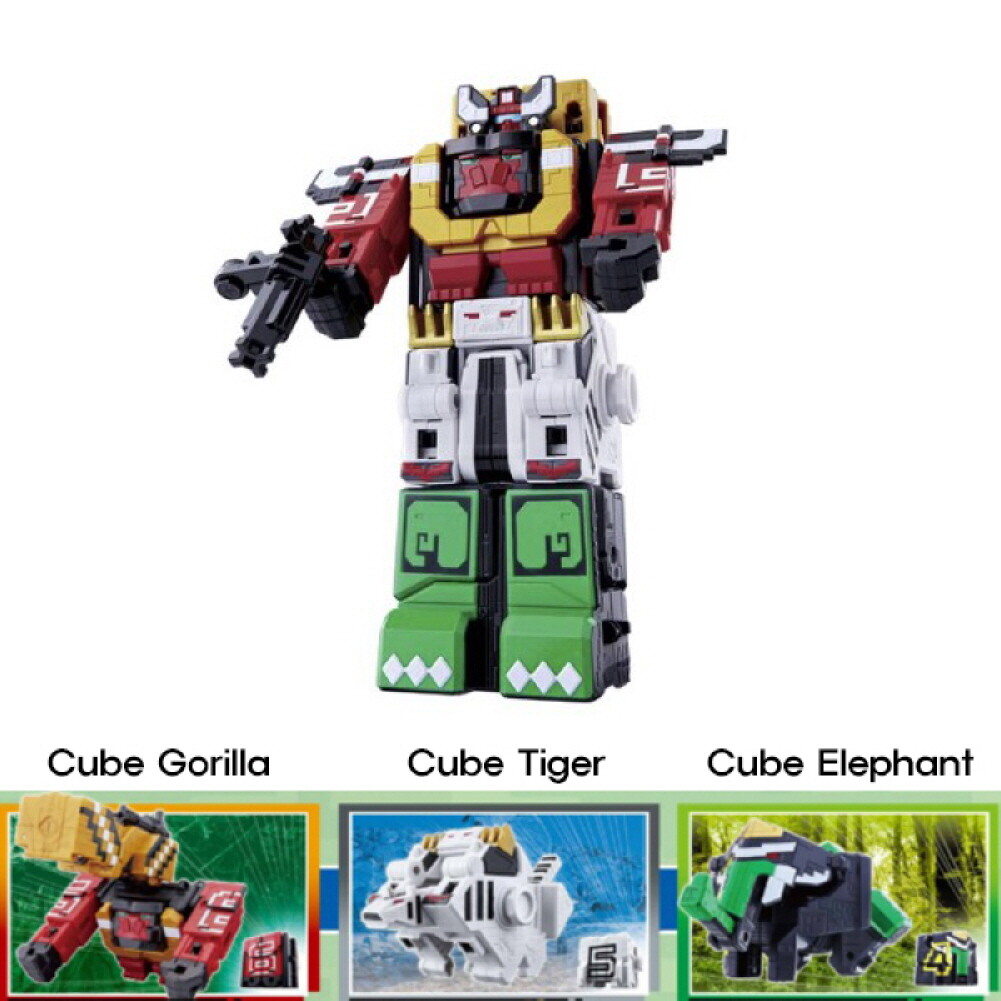 Power Rangers Animal Force cube robot wild king | eBay