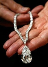 Elizabeth Taylor Inspired 100ct Pear CZ Necklace 925 Fine Silver Handmade Jewelr