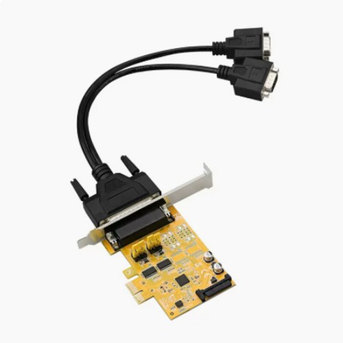 PCIE4 Serial Port Card SATA Power Supply 4 RS232 DB 9Pin Adapter Extension Cable - 第 5/8 張圖片