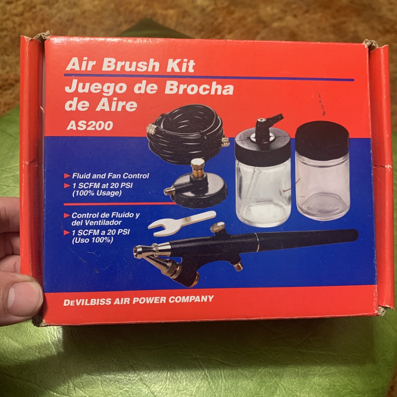 DeVilbiss Airbrush Kit Painting Model Airplane Car AS200 Harbor 1500