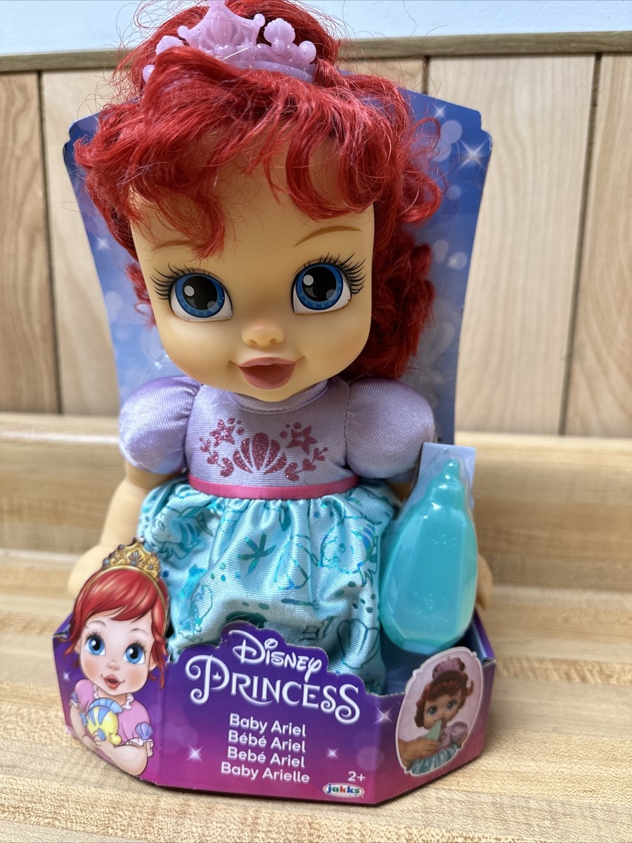 Disney Princess Baby Ariel Doll The Little Mermaid Ages 2+ 2021 With Bottle  New